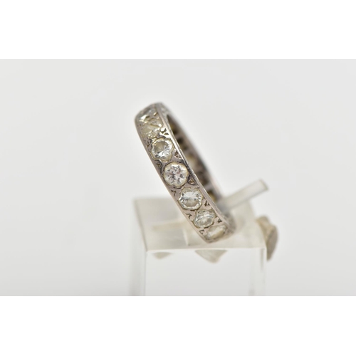 70 - A DIAMOND ETERNITY BAND RING, a full set eternity ring set with nineteen round brilliant cut diamond... 