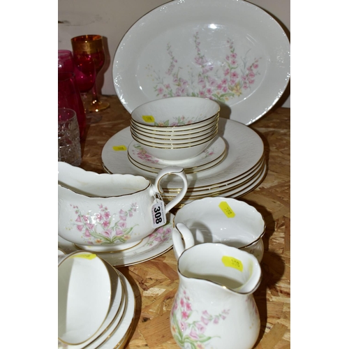 308 - A ROYAL ALBERT 'FOR ALL SEASONS' PARKLAND PATTERN PART DINNER SET, comprising six small dishes (one ... 