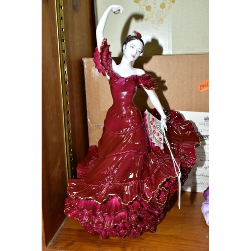 335 - TWO BOXED COALPORT FIGURINES, comprising the 'Flamenco' figurine from the A Passion for Dance collec... 