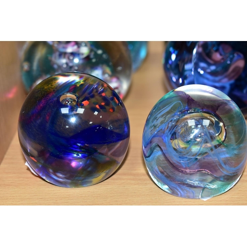 344 - SIX CAITHNESS PAPERWEIGHTS, comprising Ultra Cool, Flower of Scotland, Foursome, Rainbow Gem, Moon C... 