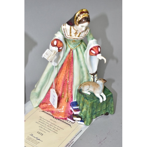 360 - TWO ROYAL DOULTON FIGURINES, comprising Lady Jane Grey HN3680, limited edition 375/5000 with certifi... 