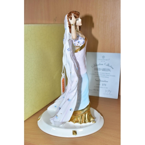 382 - A COALPORT LIMITED EDITION FIGURINE FROM THE DAVID SHILLING COLLECTION, 'Sari Sensation' 370/1000, w... 