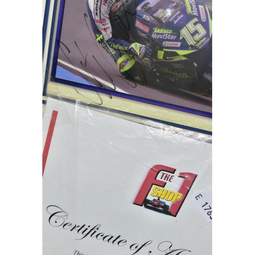 386 - MOTORCYCLE EPHEMERA, two boxes and loose, comprising a signed photograph of Sete Gibernau 2004 (fram... 