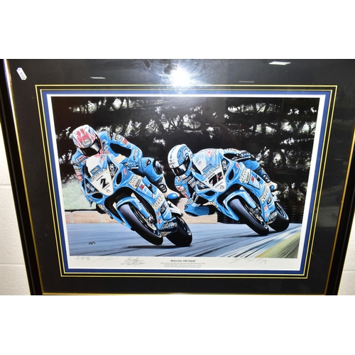 386 - MOTORCYCLE EPHEMERA, two boxes and loose, comprising a signed photograph of Sete Gibernau 2004 (fram... 