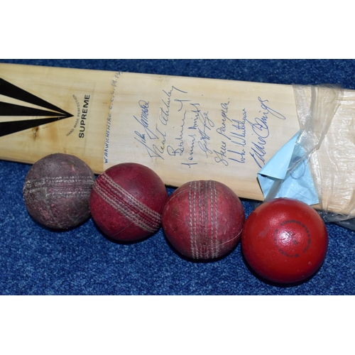 399 - A DUNCAN FEARNLEY SUPREME CRICKET BAT SIGNED BY THE WARWICKSHIRE C.C.C. 1976, including Jameson, Abb... 