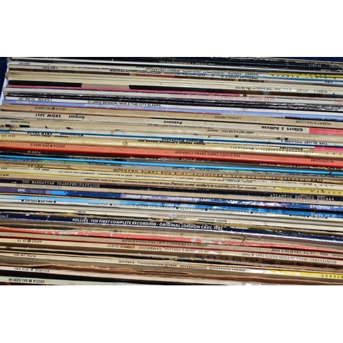 406 - FOUR BOXES OF ASSORTED L.P RECORDS AND C.DS to include over fifty L.Ps and ten boxed L.Ps mostly cla... 