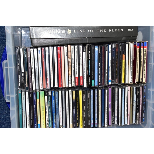 406 - FOUR BOXES OF ASSORTED L.P RECORDS AND C.DS to include over fifty L.Ps and ten boxed L.Ps mostly cla... 