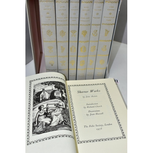 427 - THE FOLIO SOCIETY, seven Jane Austen books from the publisher consisting of Mansfield Park, Persuasi... 