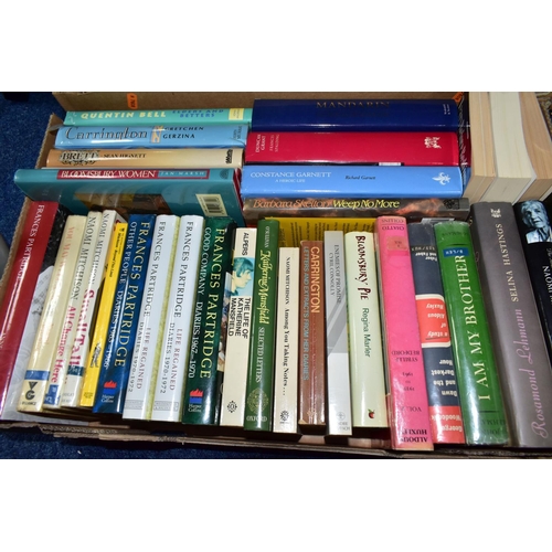 437 - BOOKS & SUNDRIES, six boxes, five containing approximately one hundred and eighty titles in hardback... 