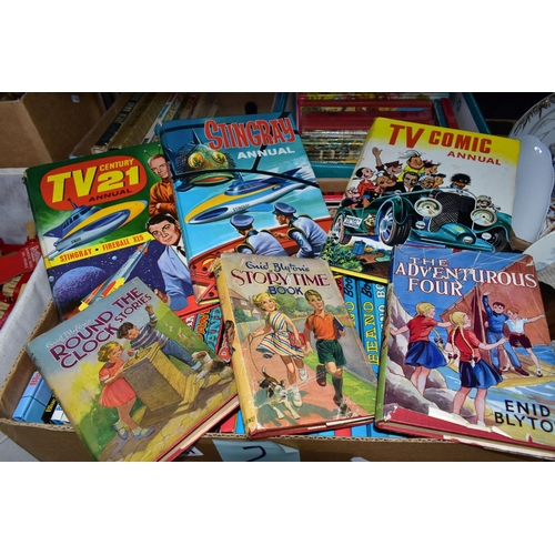 461 - BOOKS, three boxes containing approximately eighty children's titles in hardback format to include t... 