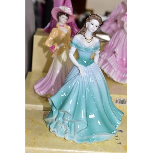 462 - FIVE BOXED COALPORT AUSTRALIAN EXCLUSIVE FIGURINES, comprising Joy, limited edition 273/1000, Madele... 