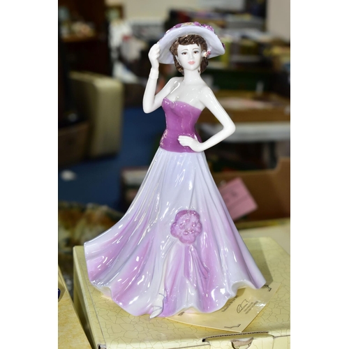 463 - SIX BOXED COALPORT LADIES OF FASHION FIGURINES, comprising Anne Figurine of the Year 1997, with cert... 