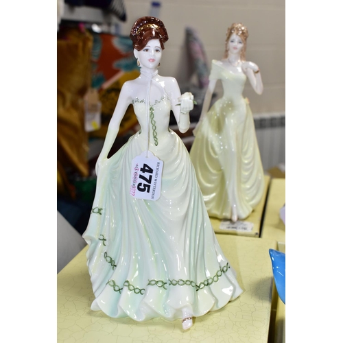 475 - FOUR COALPORT LADIES OF FASHION FIGURINES  COMPRISING 'Susan' 2002 with box, 'Emma' 2002 with box, '... 