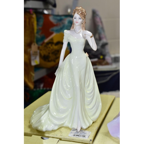 475 - FOUR COALPORT LADIES OF FASHION FIGURINES  COMPRISING 'Susan' 2002 with box, 'Emma' 2002 with box, '... 