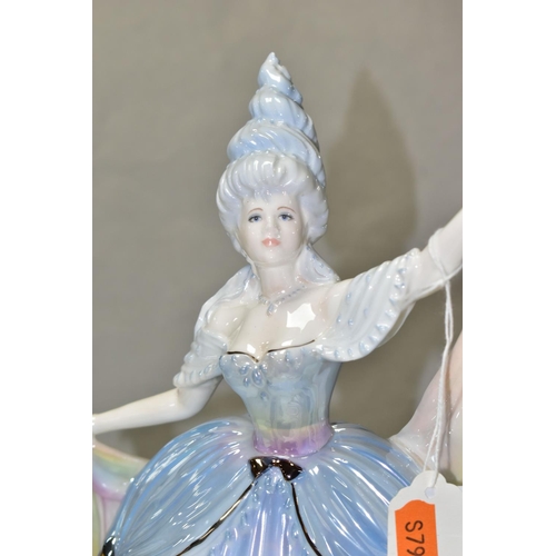 480 - A BOXED COALPORT 'THE MILLENNIUM BALL' LIMITED EDITION FIGURINE, 'Rain' numbered 1495/2500, with cer... 