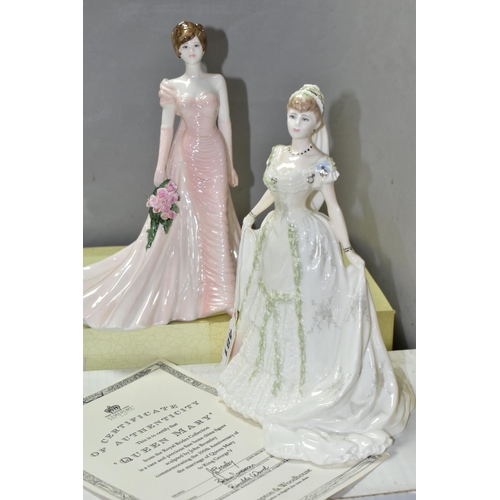 481 - TWO BOXED LIMITED EDITION COALPORT FIGURINES OF BRIDES, comprising The Modern Brides Collection 'Par... 