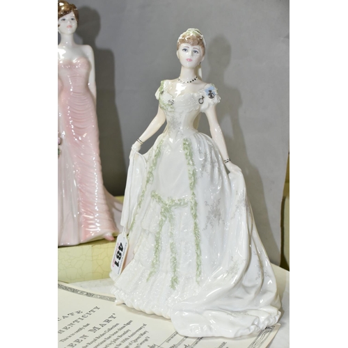 481 - TWO BOXED LIMITED EDITION COALPORT FIGURINES OF BRIDES, comprising The Modern Brides Collection 'Par... 