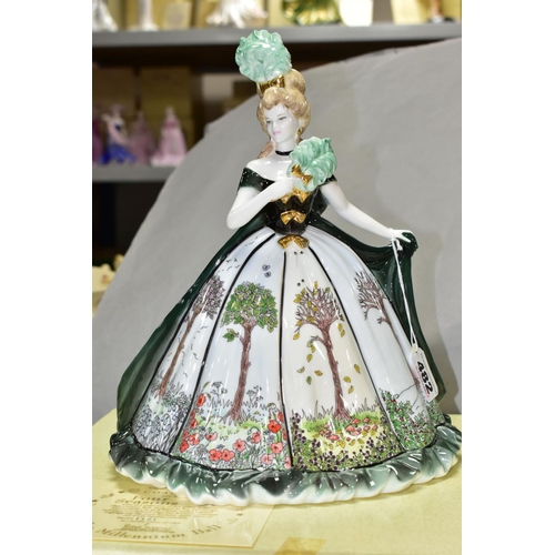 482 - A BOXED COALPORT 'THE MILLENNIUM BALL' LIMITED EDITION FIGURINE, 'Four Seasons' numbered 1191/2500, ... 