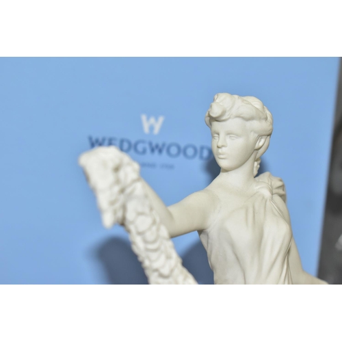 491 - A LIMITED EDITION WEDGWOOD FIGURINE 'LAUREL GARLAND', from the Dancing Hours Collection, 1568/3000 w... 