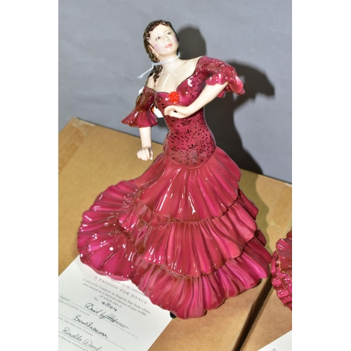 498 - TWO COALPORT LIMITED EDITION FIGURINES FROM THE 'A PASSION FOR DANCE COLLECTION', comprising 'Flamen... 