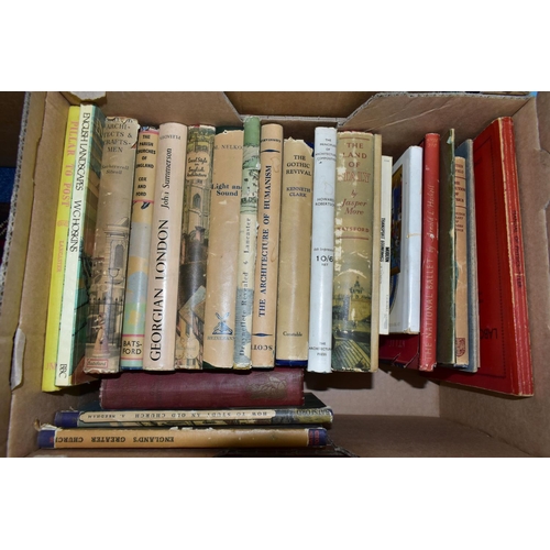 501 - FIVE BOXES OF ANTIQUARIAN BOOKS, containing over 100 titles including four C.S. Lewis titles The Scr... 