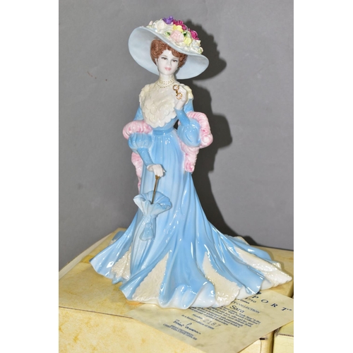 502 - FOUR COALPORT LIMITED EDITION FIGURINES FROM THE 'HIGH SOCIETY COLLECTION', comprising 'Lady Sara' 3... 