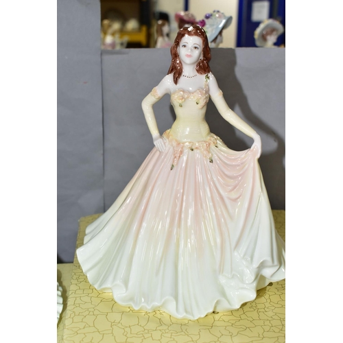 504 - FOUR BOXED COALPORT FIGURINES, comprising 'Janet' from the Collingwood Collection with certificate, ... 