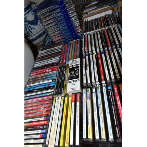 511 - SEVEN BOXES OF CDS, DVDS AND L.P RECORDS to include approximately  one hundred and eighty classical ... 