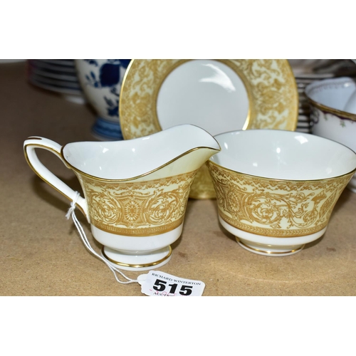 515 - A GROUP OF MASON'S AND ROYAL WORCESTER TEAWARE comprising twenty three pieces of Mason's ironstone '... 