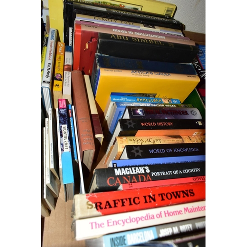 537 - FIVE BOXES OF BOOKS, approximately one hundred and twenty books and other publications, to include t... 