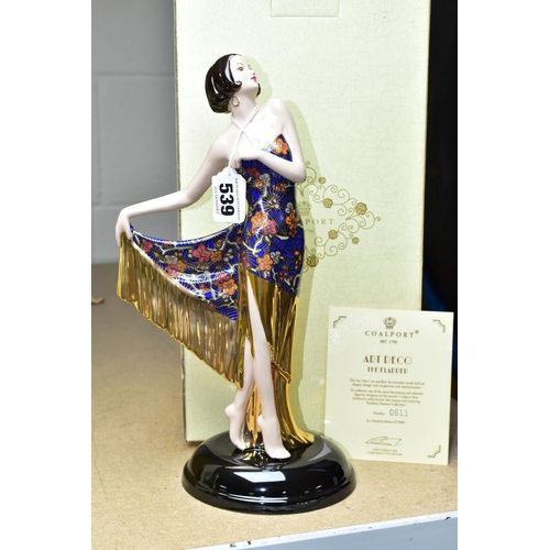 539 - A BOXED COALPORT 'THE FLAPPER' FIGURINE, from the 'Kathleen Parsons Art Deco Collection', limited ed... 