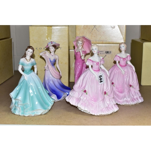 544 - FIVE BOXED COALPORT AUSTRALIAN EXCLUSIVE FIGURINES,  limited editions, comprising Joy 178/1000, Marg... 