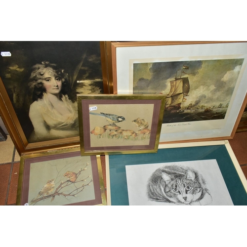 571 - A QUANTITY OF PAINTINGS AND PRINTS, to include oils on board and pen and wash drawings depicting Lon... 