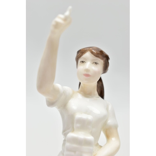 1072A - A ROYAL DOULTON LADY FIGURE 'HAPPY CHRISTMAS' FROM THE SENTIMENTS COLLECTION, HN4255, printed marks,... 