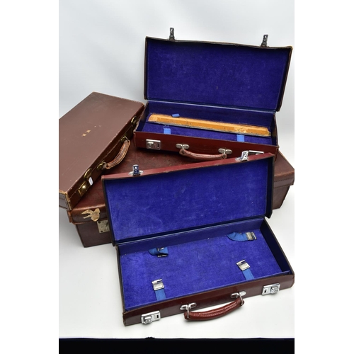 111 - A LARGE ASSORTMENT OF MASONIC REGALIA, to include a box of masonic books and leather cases, two boxe... 