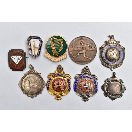 93 - A SELECTION OF MEDALS, to include a silver sporting medal, hallmarked Birmingham 'Bendall Brothers' ... 
