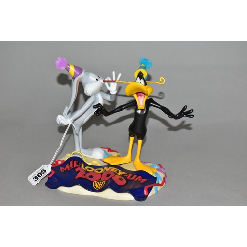 305 - A WEDGWOOD LIMITED EDITION 'MIL-LOONEY-UM' FIGURE GROUP, depicting Bugs Bunny and Daffy Duck, 883/20... 