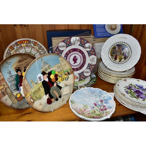 320 - A GROUP OF ROYAL DOULTON BALLOON SELLER PLATES AND OTHER COLLECTORS PLATES, to include Royal Doulton... 