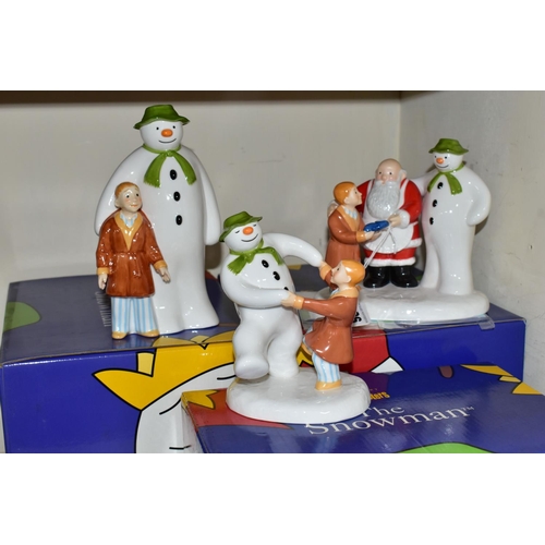 326 - THREE BOXED COALPORT THE SNOWMAN CHARACTER FIGURES, comprising The Special Gift: Collector's Choice ... 