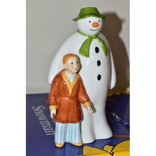 326 - THREE BOXED COALPORT THE SNOWMAN CHARACTER FIGURES, comprising The Special Gift: Collector's Choice ... 