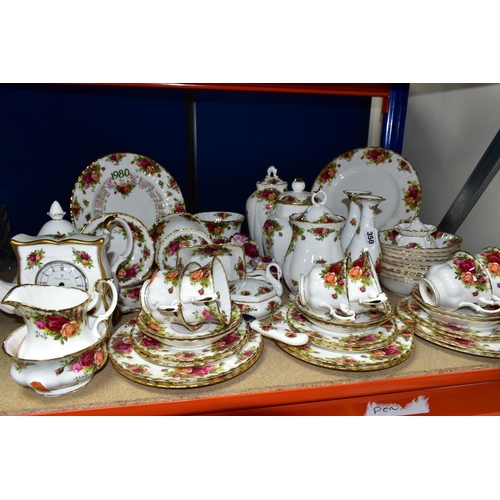 350 - A ROYAL ALBERT 'OLD COUNTRY ROSES' PATTERN TEA SET, comprising  six cups, six saucers, six tea plate... 