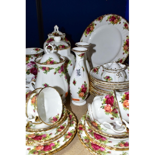 350 - A ROYAL ALBERT 'OLD COUNTRY ROSES' PATTERN TEA SET, comprising  six cups, six saucers, six tea plate... 