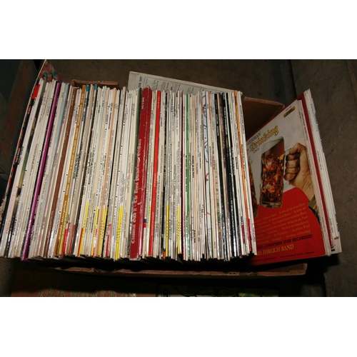 1009 - A TRAY CONTAINING APPROX ONE HUNDRED AND TEN LPs of mostly classical music