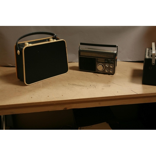 928 - FOUR VINTAGE TRANSISTOR RADIO comprising od a Hacker Mini Herald in Cream and Black, a Hacker Democr... 