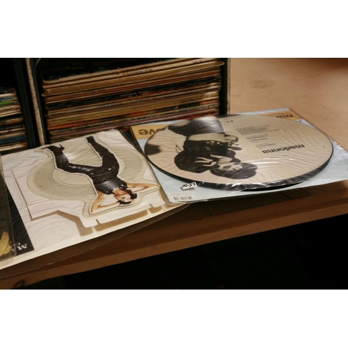 935 - FOUR RECORD CASES CONTAINING OVER ONE HUNDRED AND TEN LPs AND 12in SINGLES items of note include Aqu... 