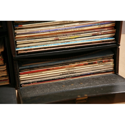 936 - FOUR RECORD CASES CONTAINING OVER ONE HUNDRED AND FIFTY LPs AND 12in SINGLES , artists include, Char... 