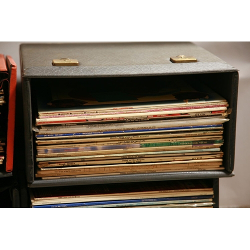 945 - FOUR RECORD CASES CONTAING OVER ONE HUNDRED AND FORTY LPs AND 12in SINGLES including Portrait by The... 