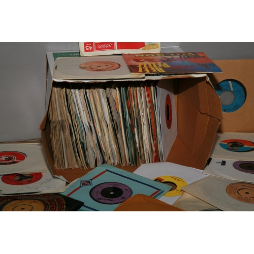 959 - A TRAY CONTAINING OVER ONE HUNDRED 7in SINGLES of mostly Soul, 60s and 70s music including Otis Redd... 