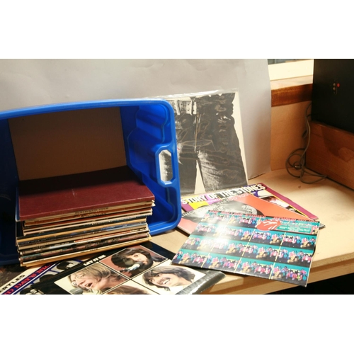 960 - A TRAY CONTAINING FORTY LPs , 12in SINGLES AND A CD including Living in the Past by Jethro Tull, Tre... 