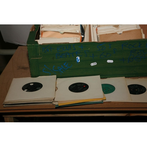 962 - A TRAY CONTAINING OVER TWO HUNDRED 7in SINGLES AND AN LP including Pet Sounds by The Beach Boys ( mo... 